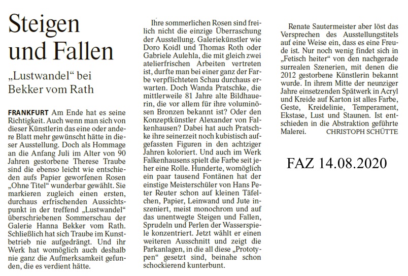 FAZ zu Lustwandel