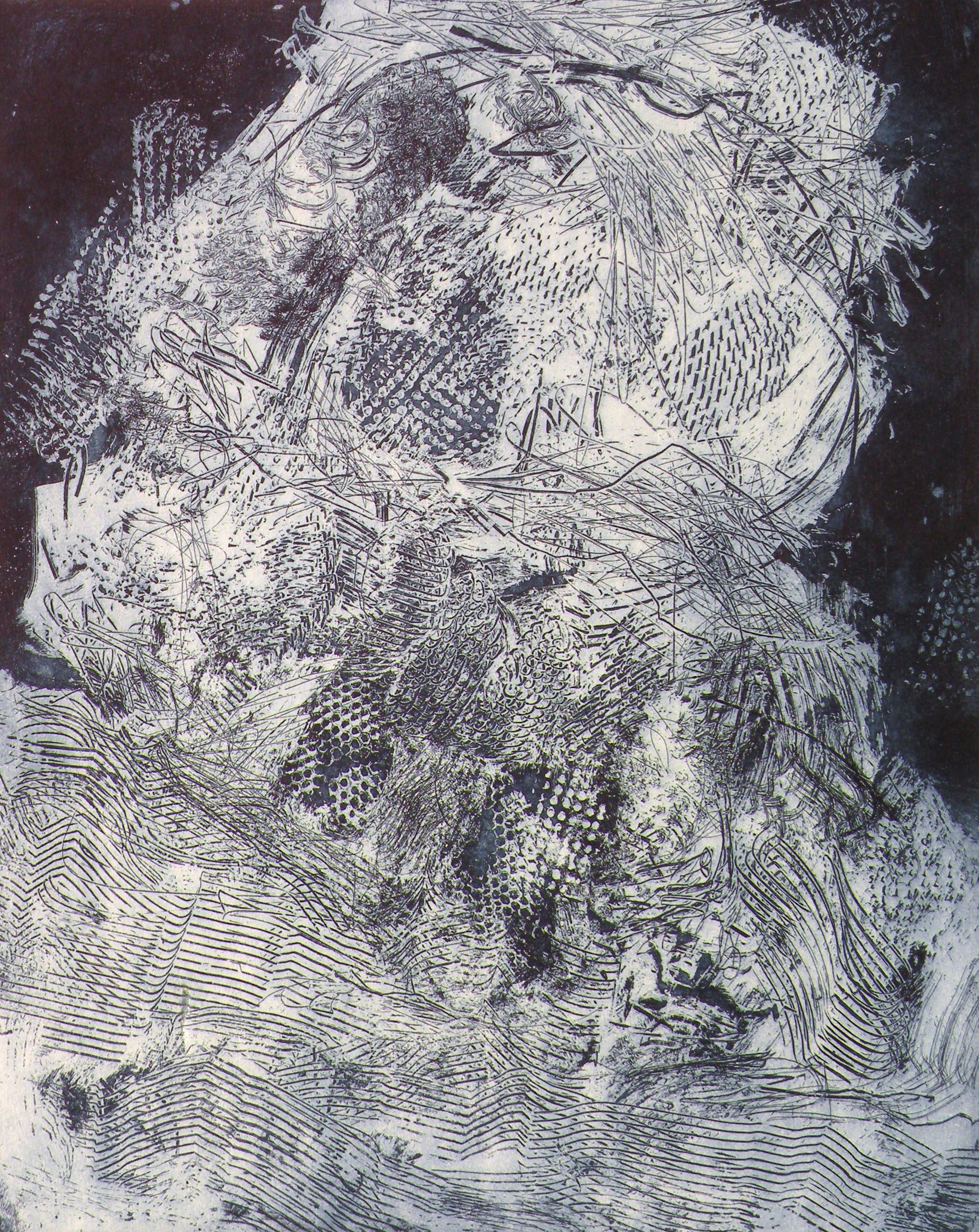 Buzop III, 1965, Radierung, 30x25cm