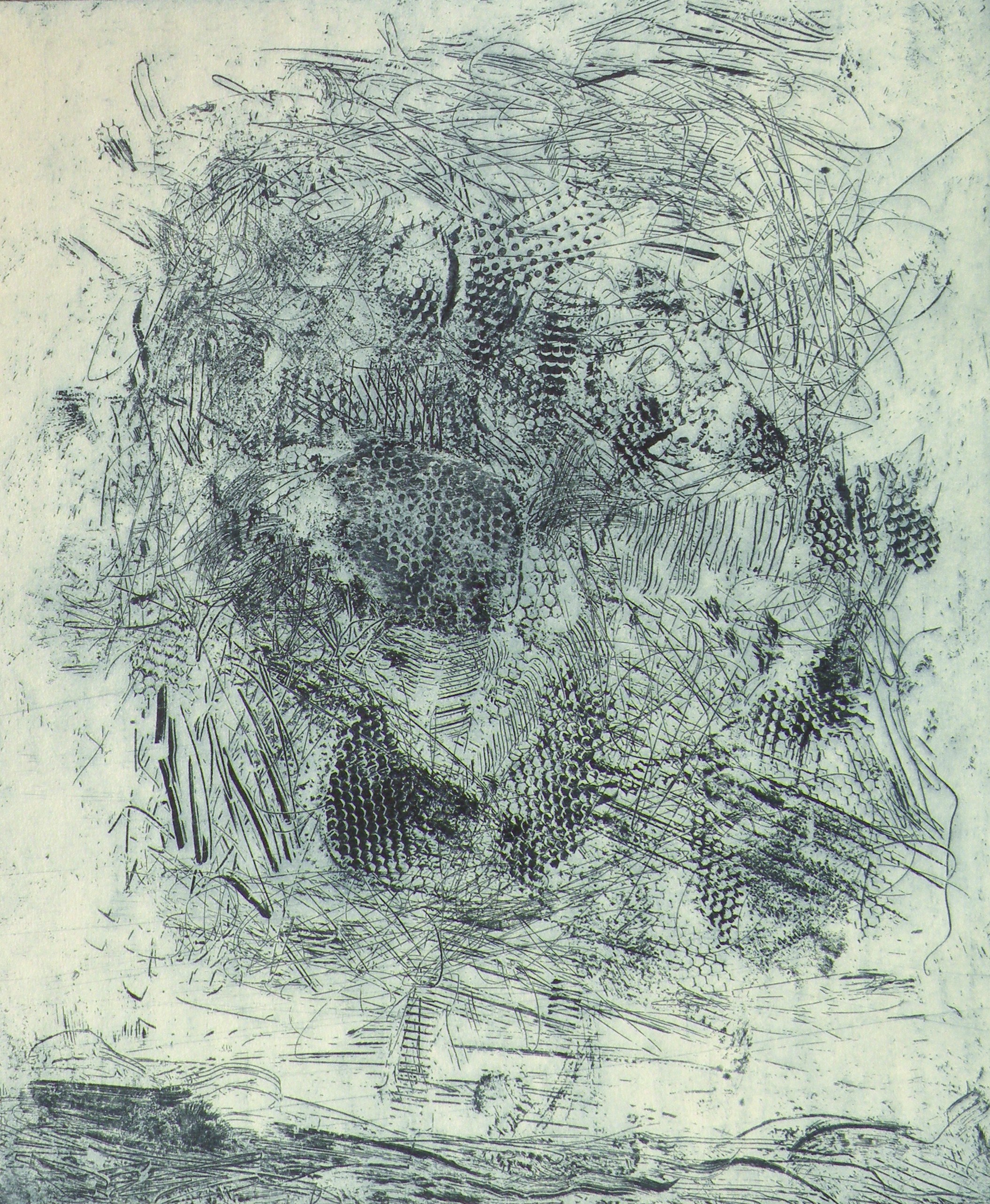 ohne Titel, 1965, Radierung, 30x25cm