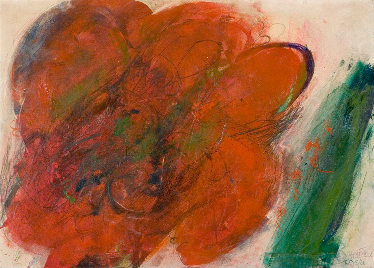 1966 Bu X Kunstharz auf Leinwand 105x130cm