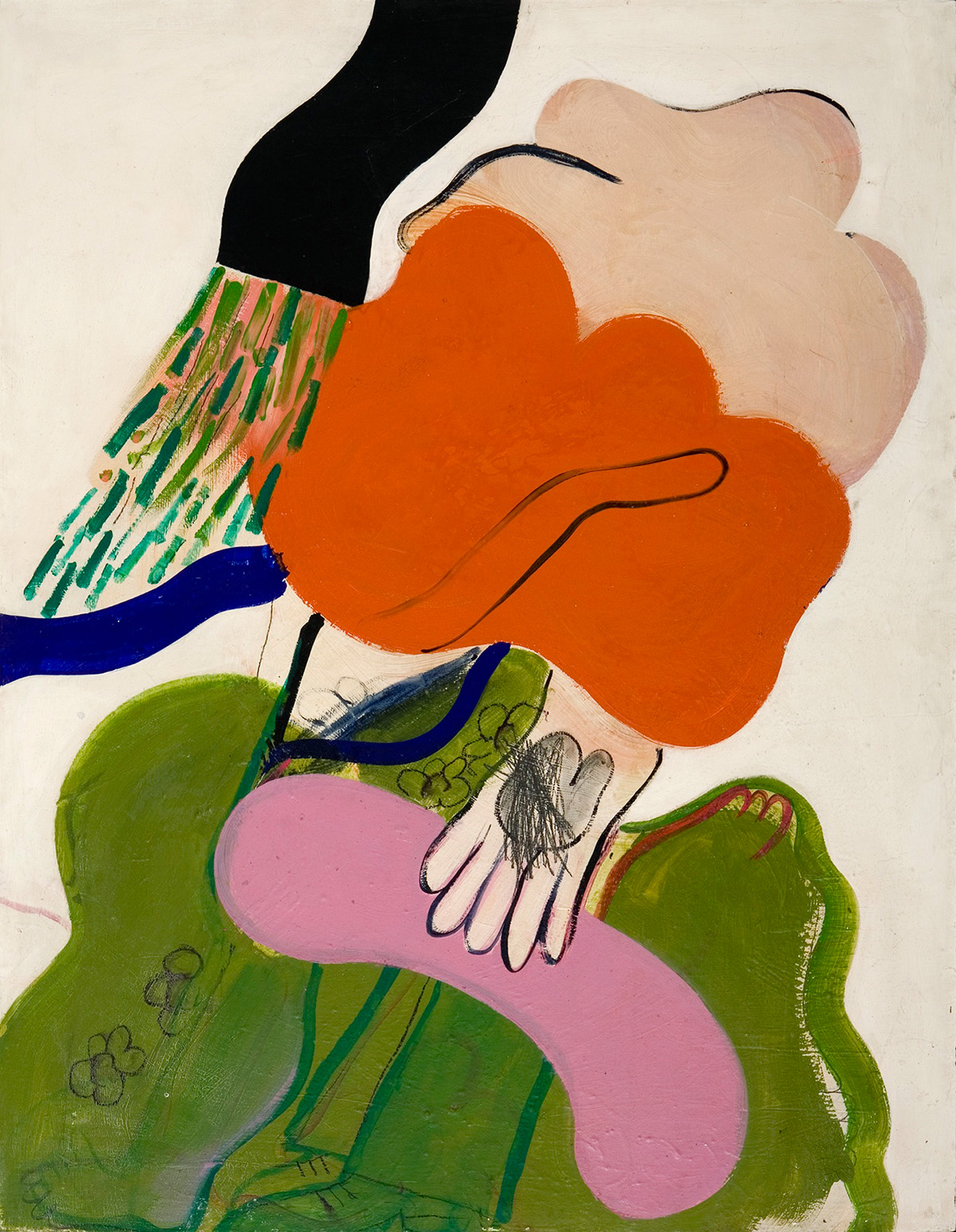 1967 ohne Titel Kunstharz auf Leinwand 130x100cm