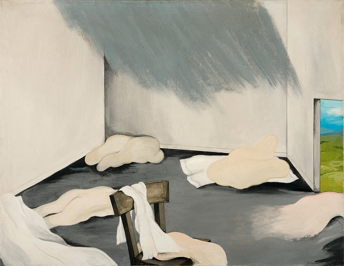 1972 Raum I Acryl auf Leinwand 105x130cm