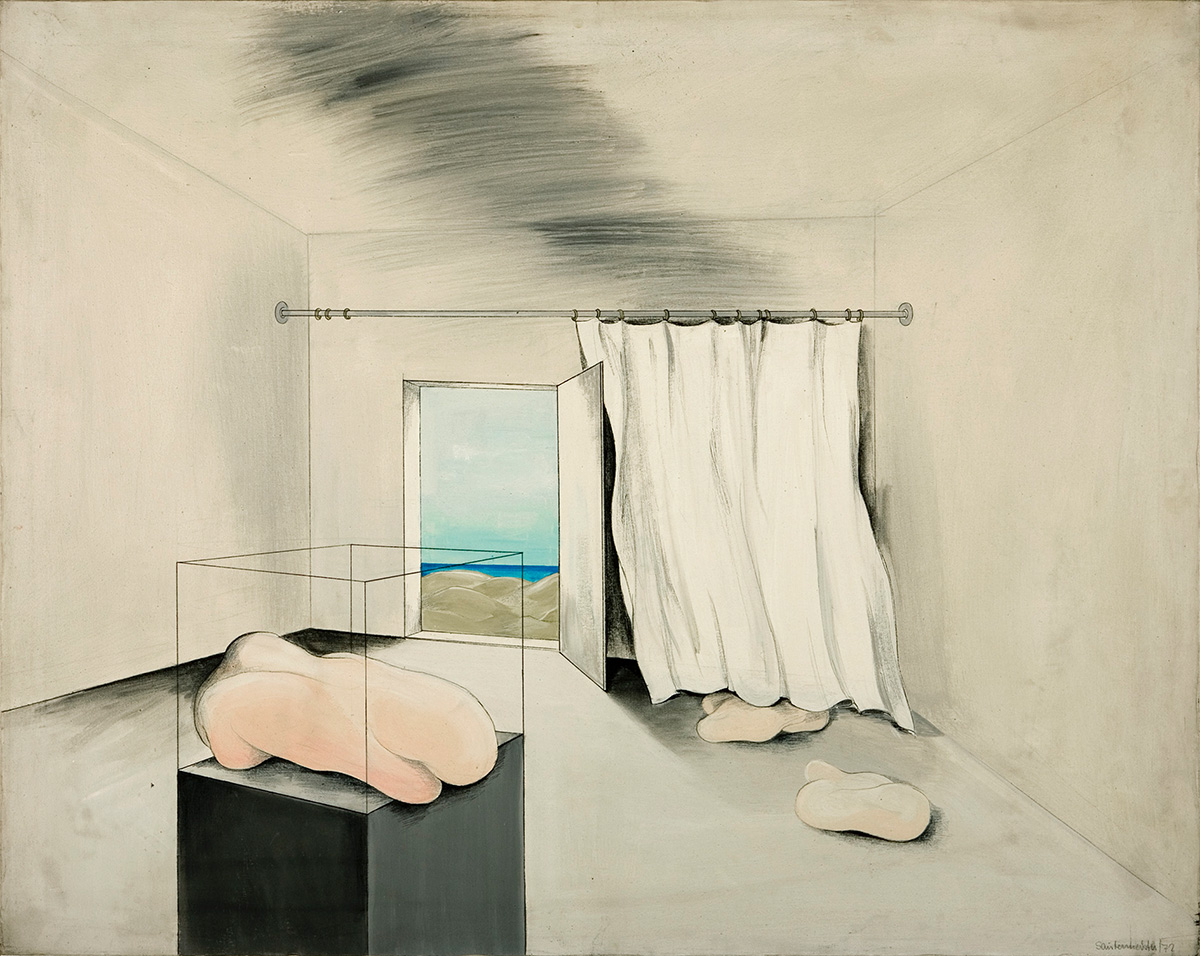 1972 Raum V Acryl auf Leinwand 105x130cm