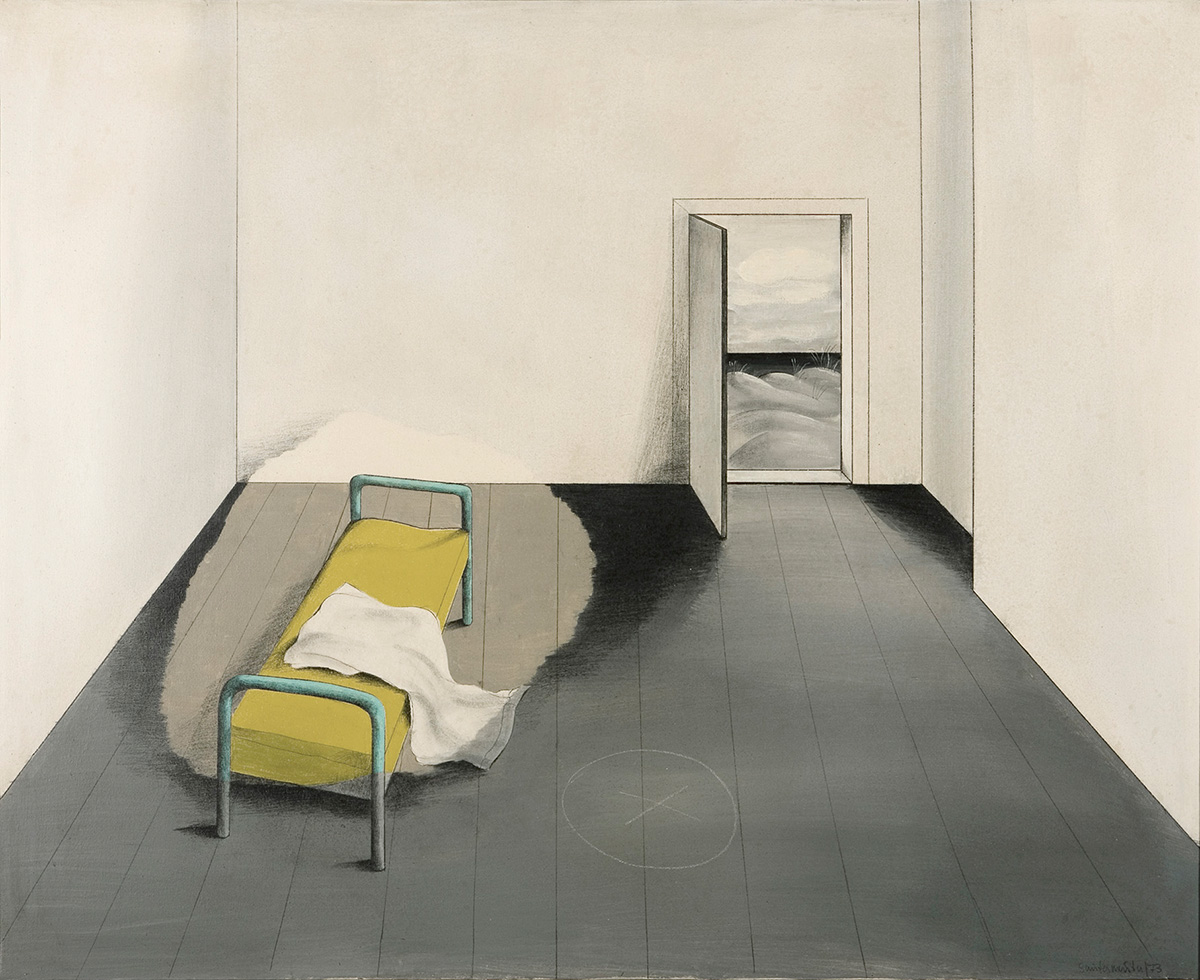 1973 Raum XI Acryl auf Leinwand 105x130cm