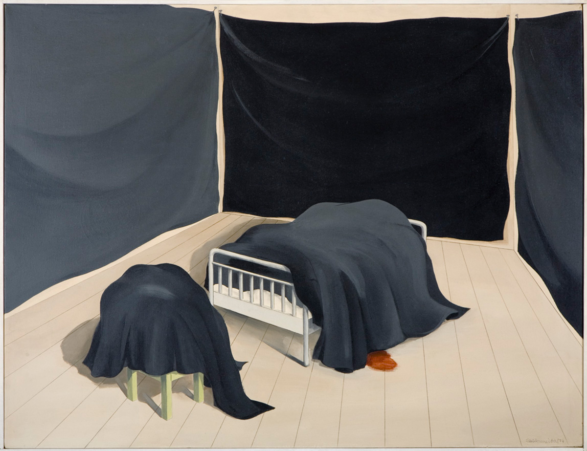 1974 Raum XIII Acryl auf Leinwand 105x130cm