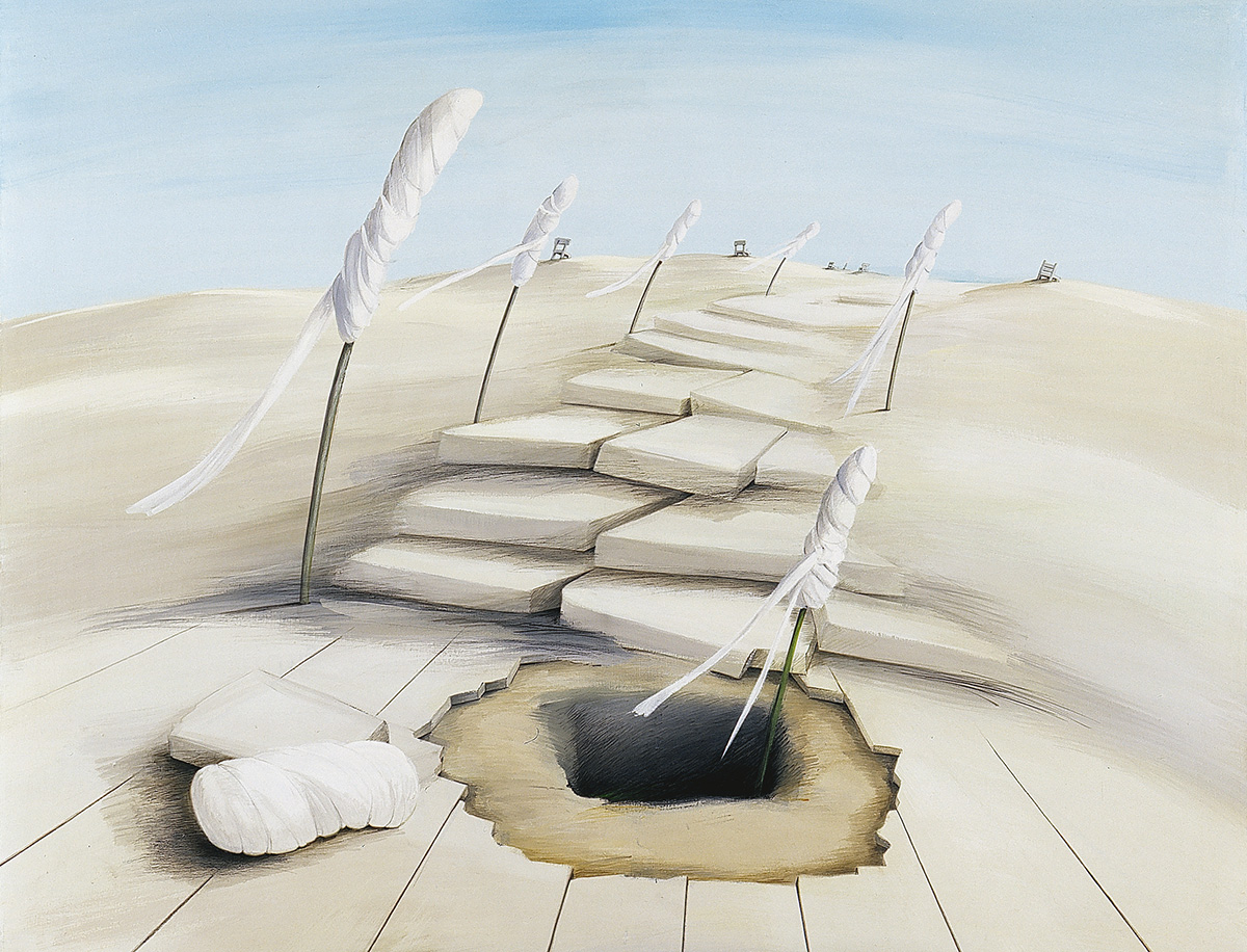 Vergessen, 1981,  Acryl auf Leinwand, 105x130cm