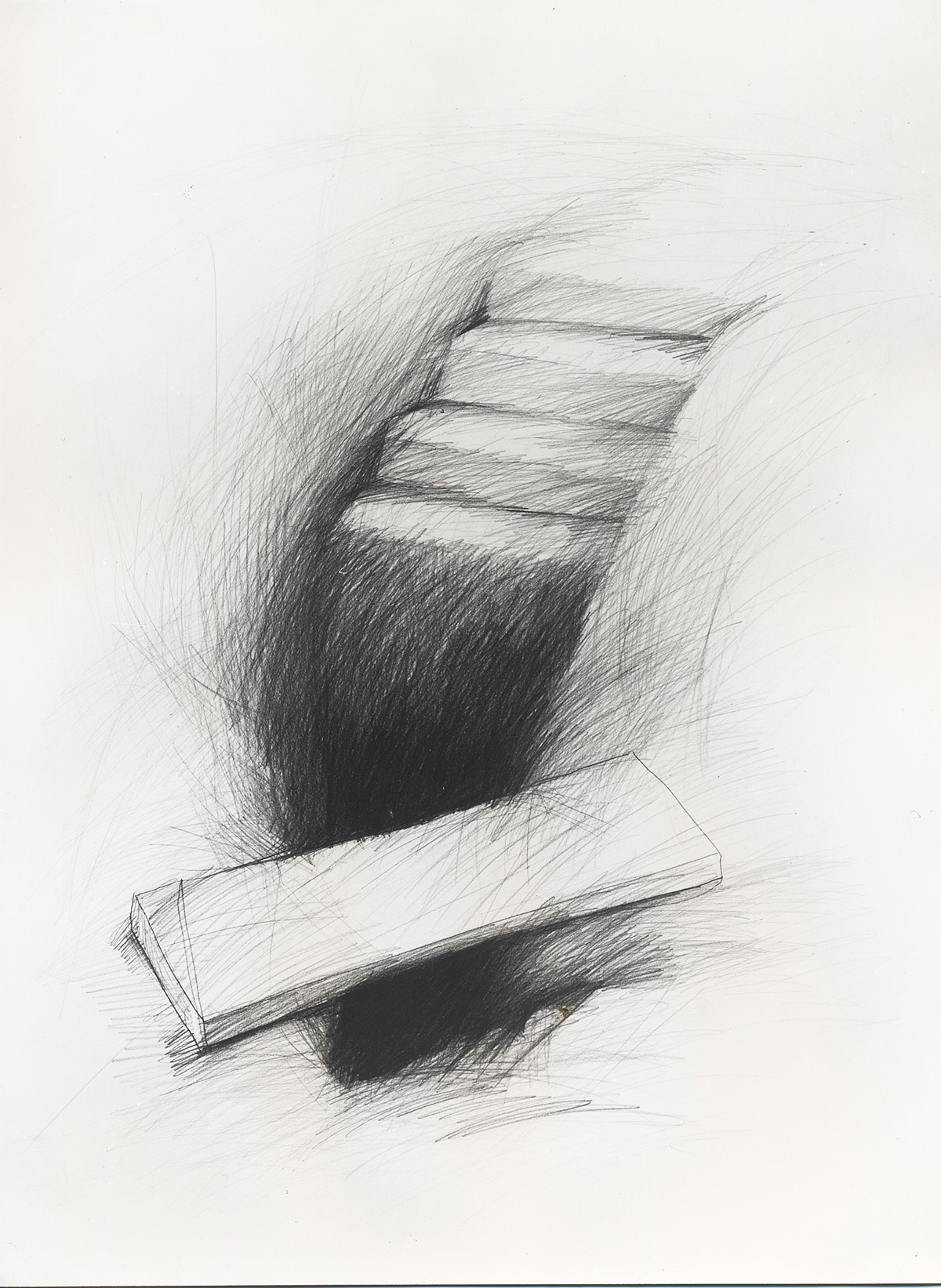 1982 Dunkle Grube Zeichnung 100x70cm