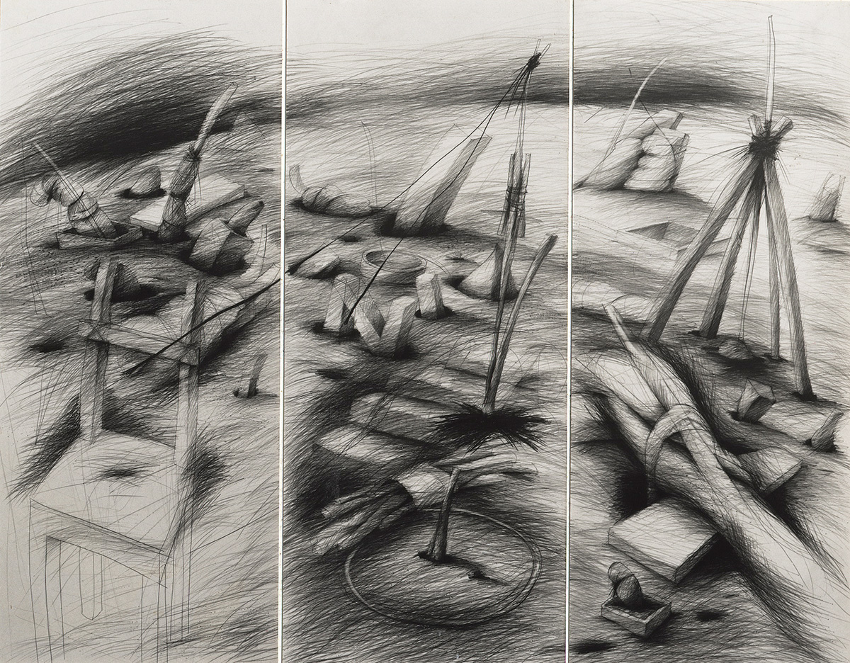 1983  Graphit auf Karton 175x235cm